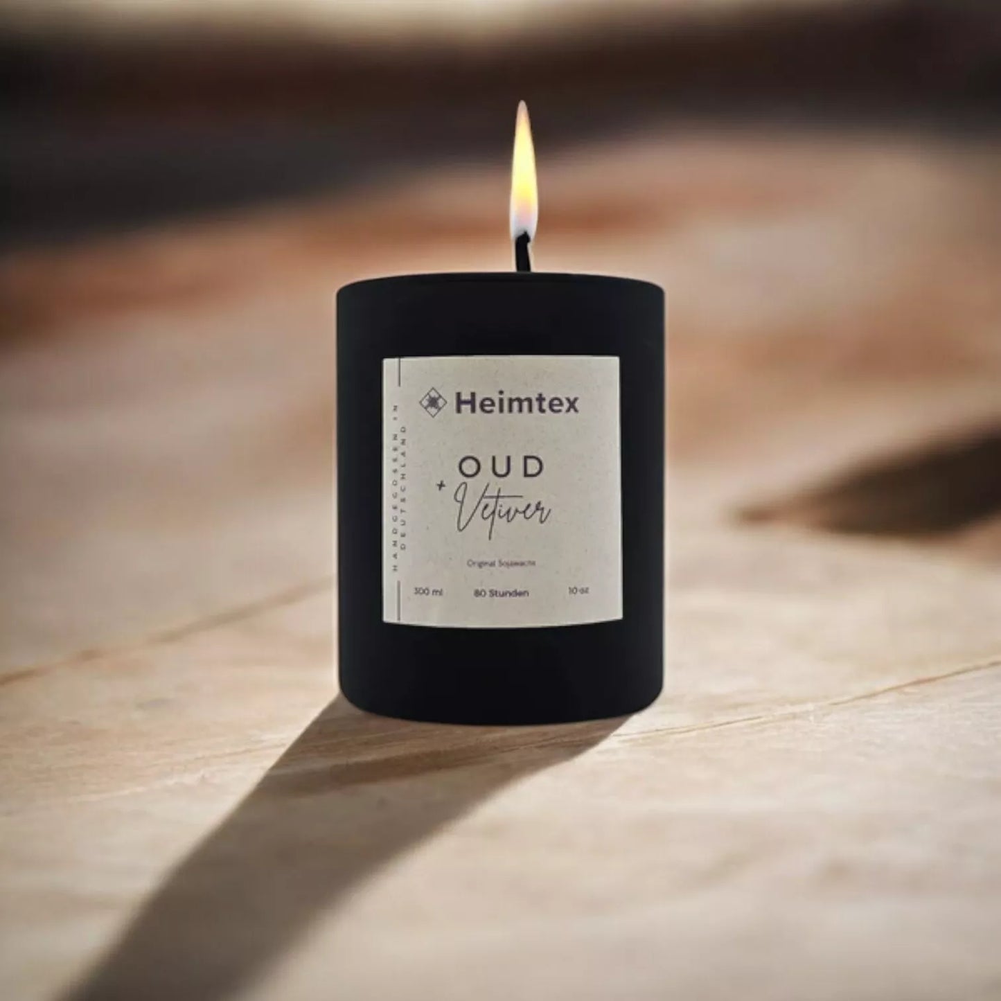 Handgefertigte Chakra-Kerze 300ml –80h Brenndauer, mit Chakra-Steinen