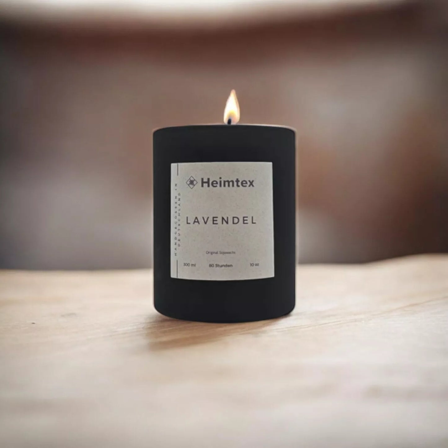 Handgefertigte Chakra-Kerze 300ml –80h Brenndauer, mit Chakra-Steinen