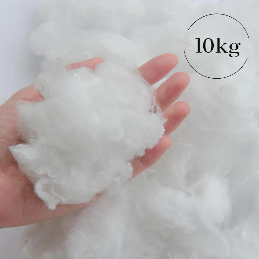 Hohlfaser 10kg, Füllwatte- Sackhohlfaser , 100% Frischfasermaterial Oeko TEX Standard