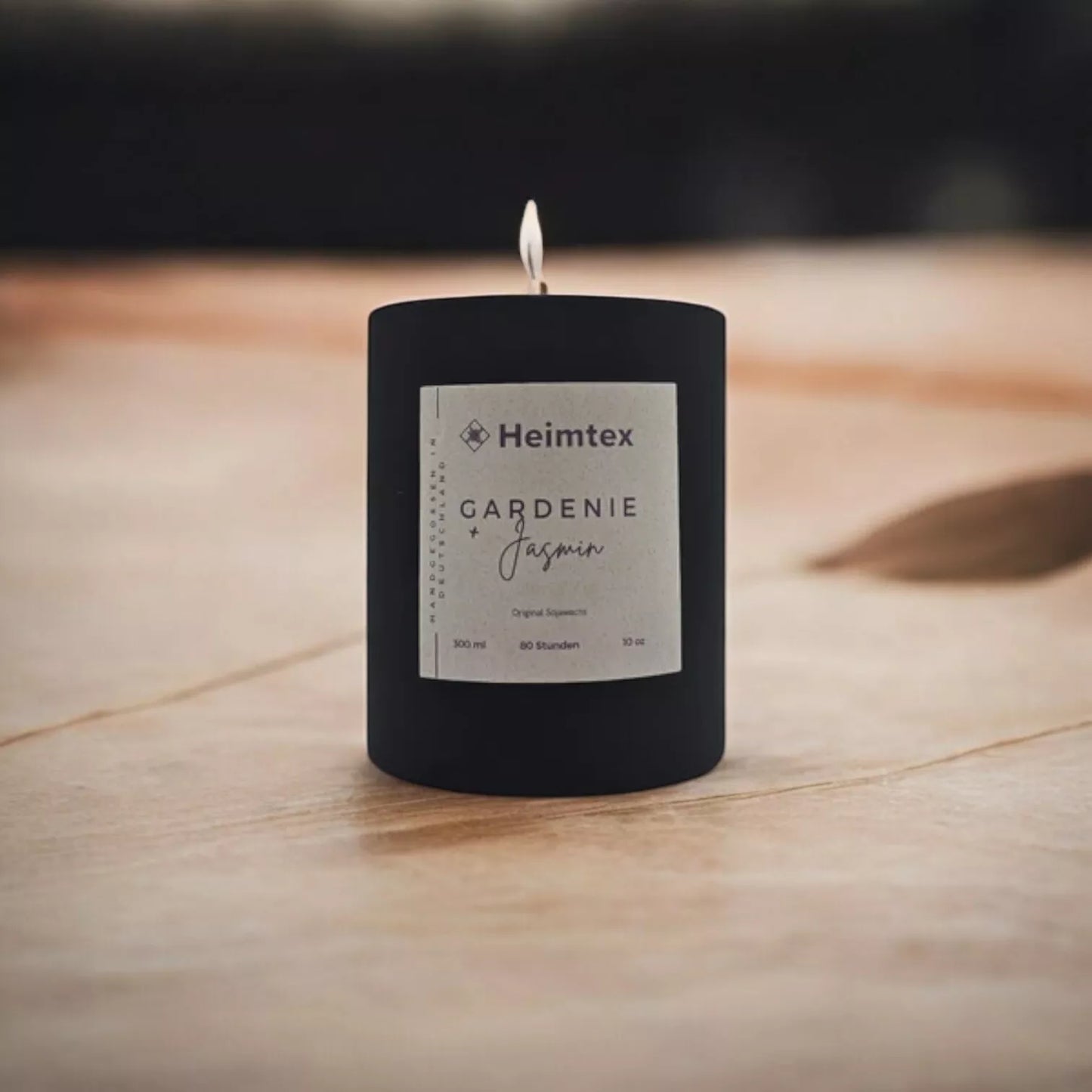 Handgefertigte Chakra-Kerze 300ml –80h Brenndauer, mit Chakra-Steinen