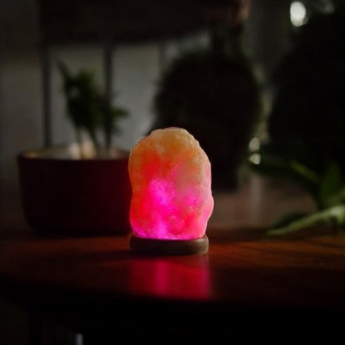 Himalaya-Salzlampe – USB-Lampe mit Farbwechsel