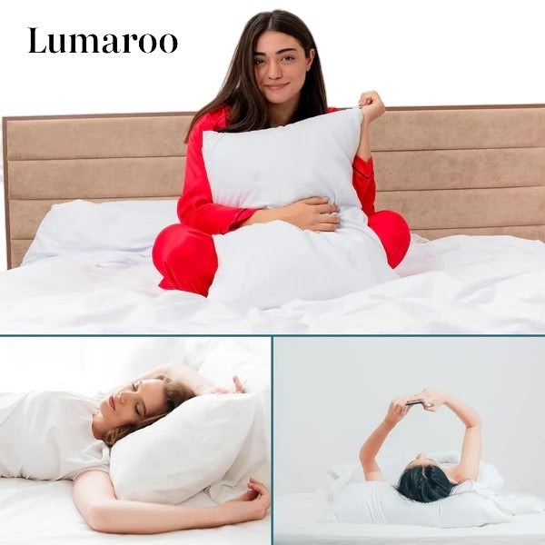 Hochwertig gestepptes Premium-Kissen – Made in Germany | Lumaroo Komfortkissen mit Virgin-Fasern | Für erholsamen Schlaf in jeder Größe