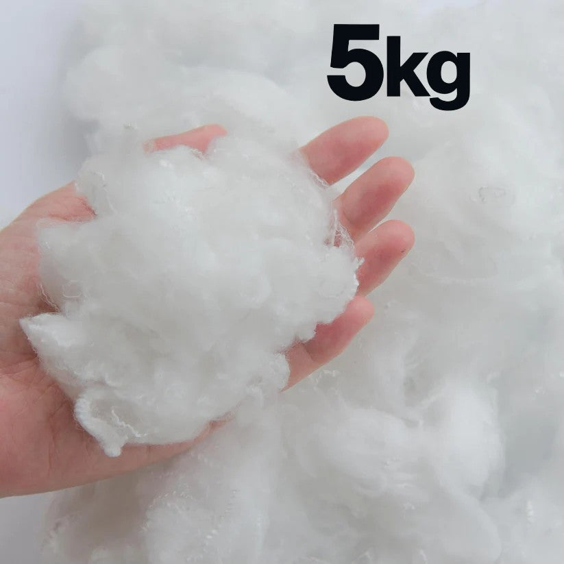 Hohlfaser 5kg, Füllwatte- Sackhohlfaser , 100% Frischfasermaterial Oeko TEX Standard