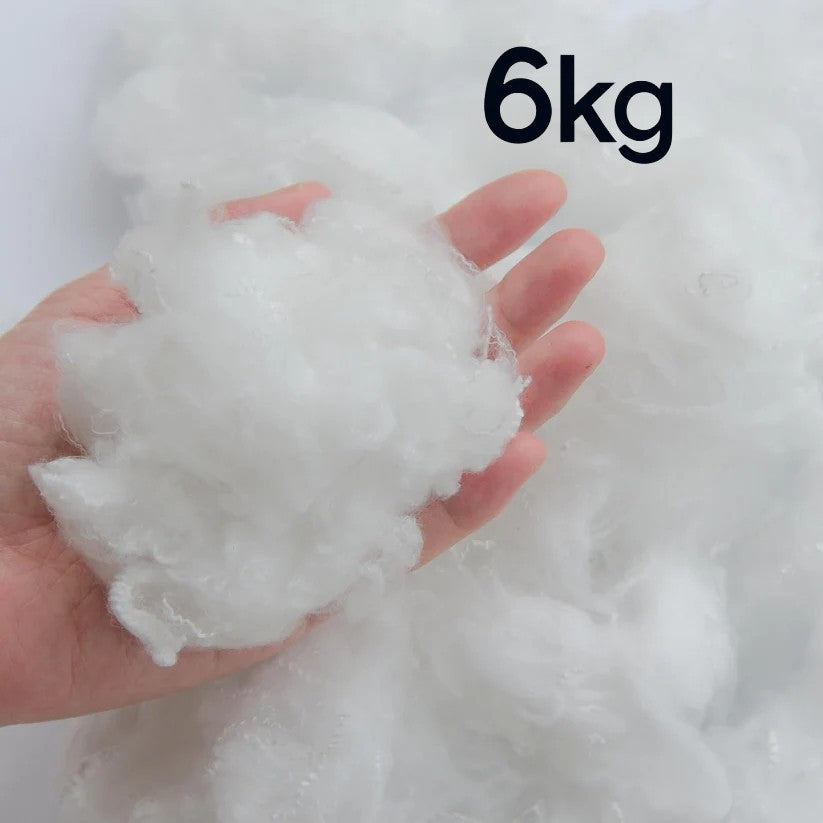 Hohlfaser 6kg, Füllwatte- Sackhohlfaser , 100% Frischfasermaterial Oeko TEX Standard