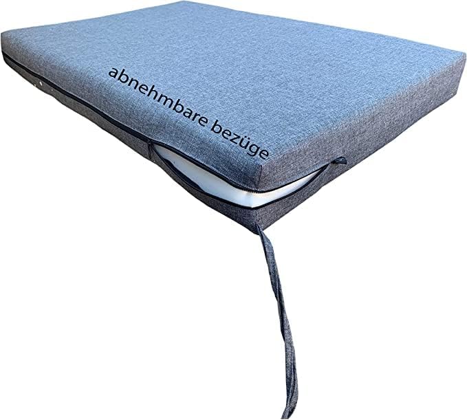 Hochwertige Palettenkissen Set - Anthrazit, für Indoor & Outdoor Sofa, Komfortabel, Schmutz- & Wasserabweisend, Hergestellt aus Flachschaum