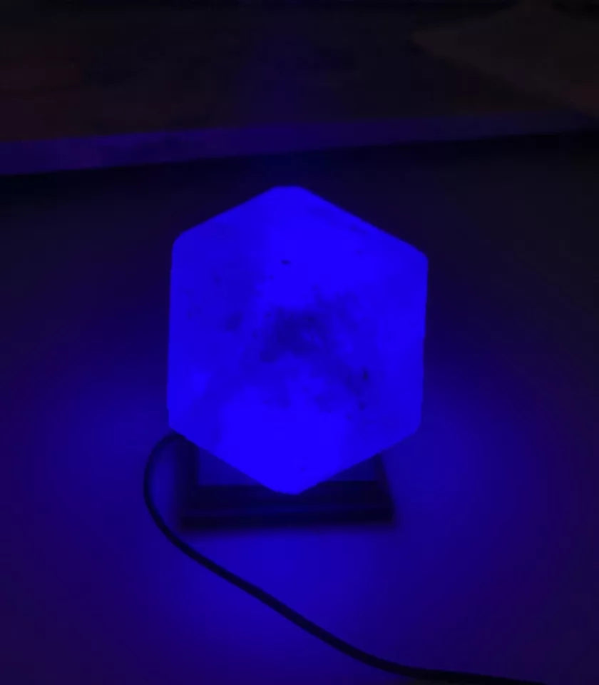 Himalaya Salzlampe-Diamant, Meditationslicht USB