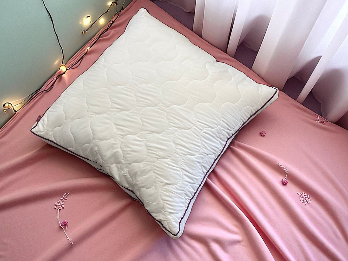 Heimtex Kopfkissen 80x80 höhenverstellbar mit Reißverschluss – Allergiker geeignet, Oeko-Tex, waschbar