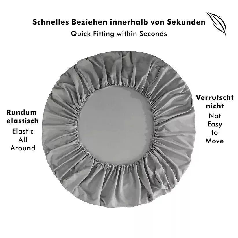 Shenaaya Spannbettlaken Mikrofaser Weiches Spannbetttuch mit Gummizug Matratzen