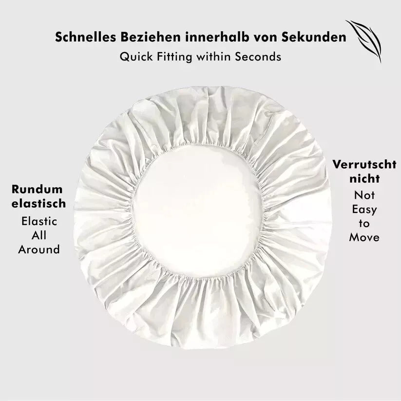 Shenaaya Spannbettlaken Mikrofaser Weiches Spannbetttuch mit Gummizug Matratzen