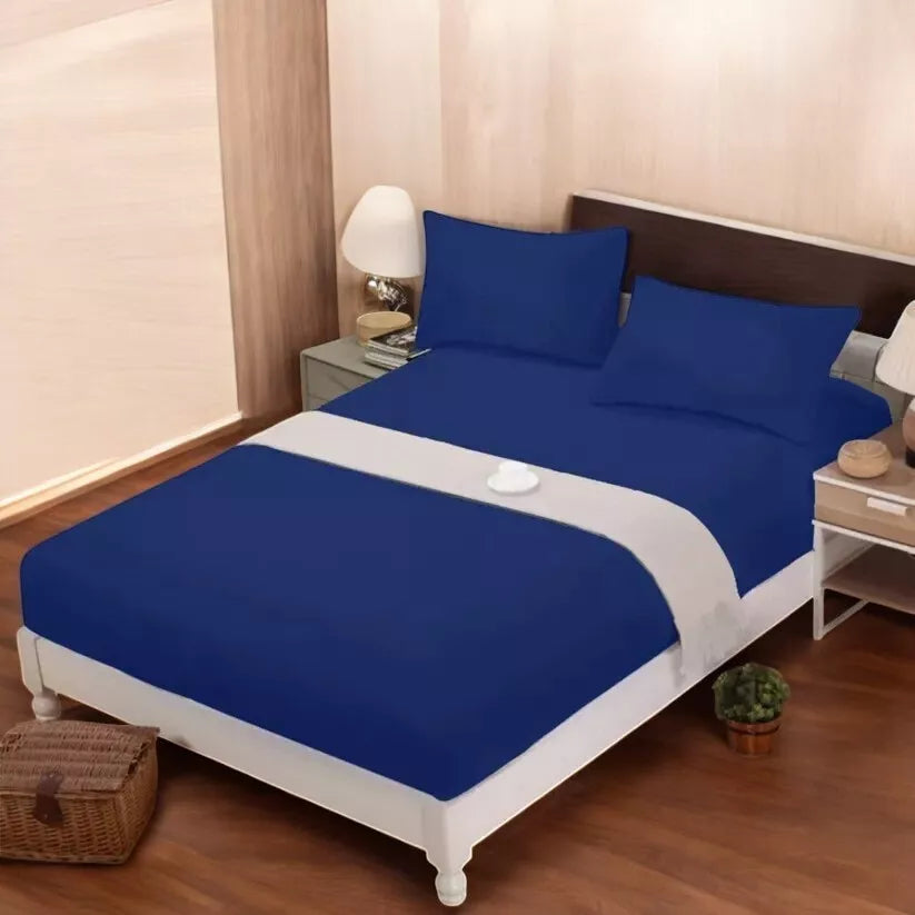 Shenaaya Spannbettlaken Mikrofaser Weiches Spannbetttuch mit Gummizug Matratzen